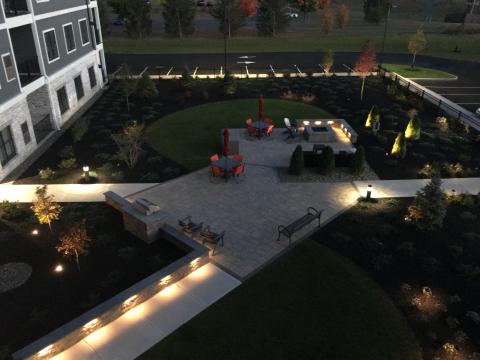 Courtyard at the Residences in Colonie
